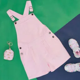 Pantaloons Junior Pink Cotton Regular Fit Dress-picture-28