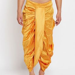 SOJANYA Mustard Yellow Dhoti Pants-image-1