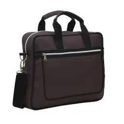 Aquador Laptop Cum Messenger Bag With Brown Faux Vegan Leather-image-103