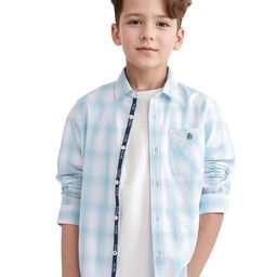 RARE ONES Boys Opaque Checked Casual Shirt-image-39