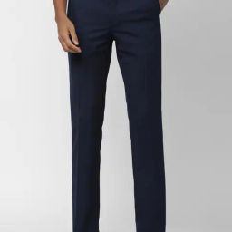 Van Heusen Navy Slim Fit Trousers-picture-25