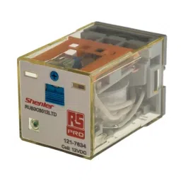 RS PRO Power Relay Plug In Mount 12 V DC Coil 10A Switching Current Model No. 1217834-22