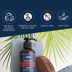 OMG OnlyMenGrooming Set Of 2 Beard Shampoo & Conditioner - 180 ml & Beard Serum - 50 ml image 5