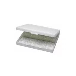 WKM 100 Slides Capacity White Plastic Slide Box for Laboratories KT03GS-40