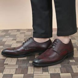 San Frissco Men's Burgundy Derby Shoes-picture-12