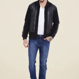 Campus Sutra Black Solid Jacket-21