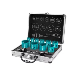 Total TACSH1121 20, 22, 25, 29, 32, 35, 38, 44, 48 & 50 mm Bi-Metal Hole Saw Set (Set of 12)-image-20