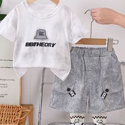 StyleCast x Revolte Boys Typographic Printed Pure Cotton Round Neck T-shirt & Trousers-image-66