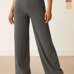 Fabflee Women Pack of 3 Cotton Trousers-picture-11