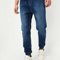 max Men Mid-Rise Regular Fit Joggers Trousers-image-96