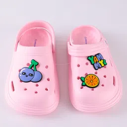 Babyoye PU Clogs With Fruits Print - Pink-picture-27