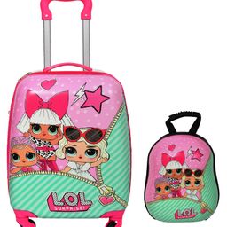 D PARADISE Lol Print Hard Case Trolley Bag & Hard-Shell Backpack - 16 Inches & 13 Inches-image-61