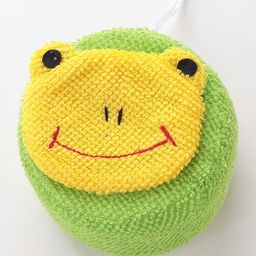Frog Shaped Bath Sponge - Yellow & Green-picture-22