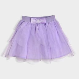 Mi Arcus Baby Girl Solid Net Frill Skirt Purple-image-45