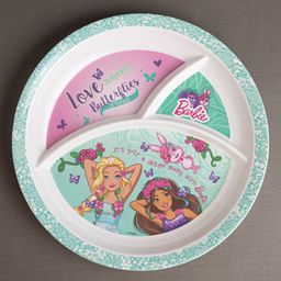 Superware Melamine  3 Section Plate - Barbie Butterfly-image-29
