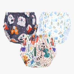 Chinmay Kids Baby Panty Boys and Girls Reusable Washable Printed Panty Pack of 3-15
