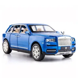 NIYAMAT 1:24 Diecast Metal Car Model RR Cullinan Toy Cars for Kids Pull Back Openable Doors with Light Sound - Blue-picture-15