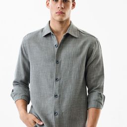 Snitch Men Textured Cotton Casual Shirt-image-57