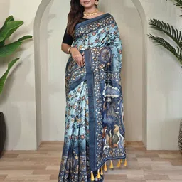 Anouk Kalamkari Designer Saree-image-42