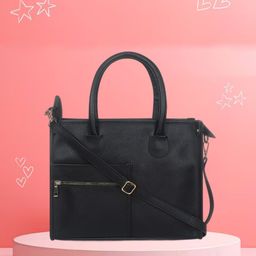 yelloe Handheld Bag with Cut Work-12