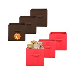 Aura Red & Brown 6 Pieces Multi-Utility Organisers-30