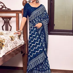 Ishin Floral Printed Mulmul Saree-picture-39