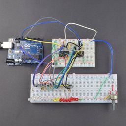 Make a Pattern with 16 Leds using HC595 shift Register interfacing with Arduino Uno- KT938Make a Pattern with 16 Leds using HC595 shift Register interfacing with Arduino Uno- KT938 image 2