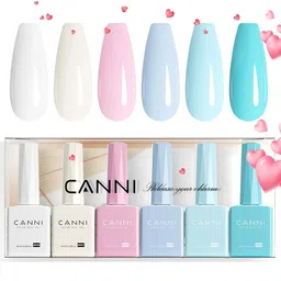 CANNI Hema Free Set Of 6 UV Soak Off Gel Nail Polish - 9ml Each - 2319-image-36
