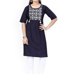 Sangria Girls Printed Cotton Kurta-image-79