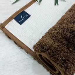 Nautica Multicolor 2700 GSM Polyester Anti Slip Large Bath Mat - Set of 2-20