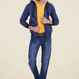 Campus Sutra Blue Quilted Hoodie Jacket-picture-41