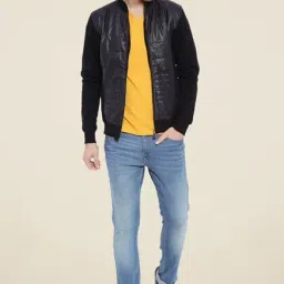 Campus Sutra Black Solid Jacket-image-89