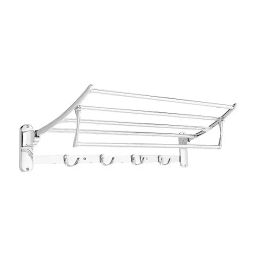 Generic Towel Rack Stainless Steel 24 inch Round Shape Wall Mount for Bathroom-16