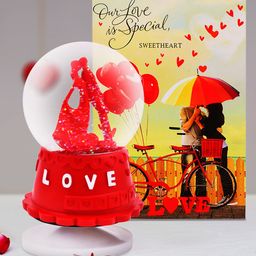 Archies Multicoloured Couple Figurine with Greeting Card-image-25