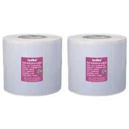 Tudko 25x15 mm 80 GSM 2 UP Self Adhesive Paper Label White (Pack of 2 Pcs)-image-80