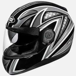 Studds Black Xtra Large (600 mm) Full Face Helmet, Shifter D1 Decor-image-51