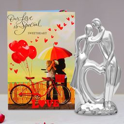 Archies Multicoloured Couple Figurine with Greeting Card-image-59