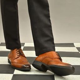San Frissco Men's Tan Derby Shoes-picture-2