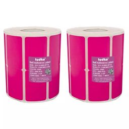 Tudko 38x25 mm 80 GSM 2 UP Self Adhesive Paper Label Pink (Pack of 2 Pcs)-image-47