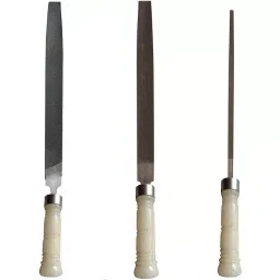 AMB 12 inch (304.8 mm) Flat Half Round File Tool With PVC Handle, AZFHR12_1 (Set of 3)-19