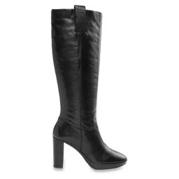 Geox Women's D Walk Pleasure 85 Black Leather Casual Boots-image-56
