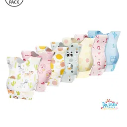 The Little Lookers Infants Pack Of 10 Printed Disposable Bibs-image-18