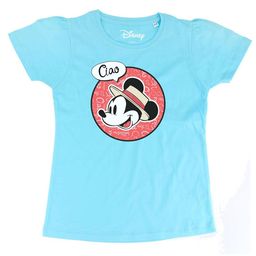 Disney by Wear Your Mind Girls Sky Blue Pure Mickey Mouse Character Printed Cotton T-shirt-picture-48