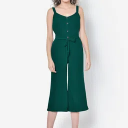 Martini Women Green Solid Basic Jumpsuit-image-26