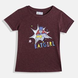 Eteenz Kids Girls Bat Girl Printed T-Shirt-image-36