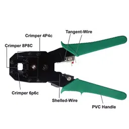 FEDUS RJ45 Crimping Tool Kit Combo for Cat6A, Cat5E, Cat5 Ethernet image 3