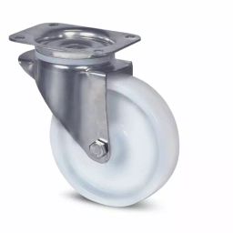 Tente Swivel Castor Wheel, 200 Kg Capacity, 100 mm Wheel, 8370 UOO 100/36 P62 BLANC-image-99