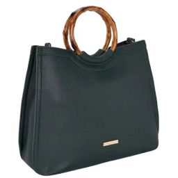 Forever Glam by Pantaloons Forest Green Solid Medium Shoulder Handbag-image-81