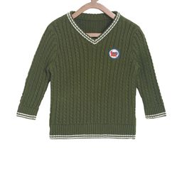 MINI KLUB Boys Green Self Design Pullover Sweater-image-96