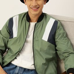 Mast & Harbour Stand Collar Bomber Jacket-image-43